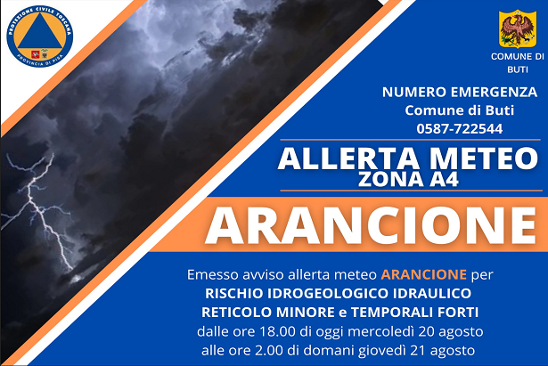 Allerta meteo agosto 25 Allerta meteo agosto 25