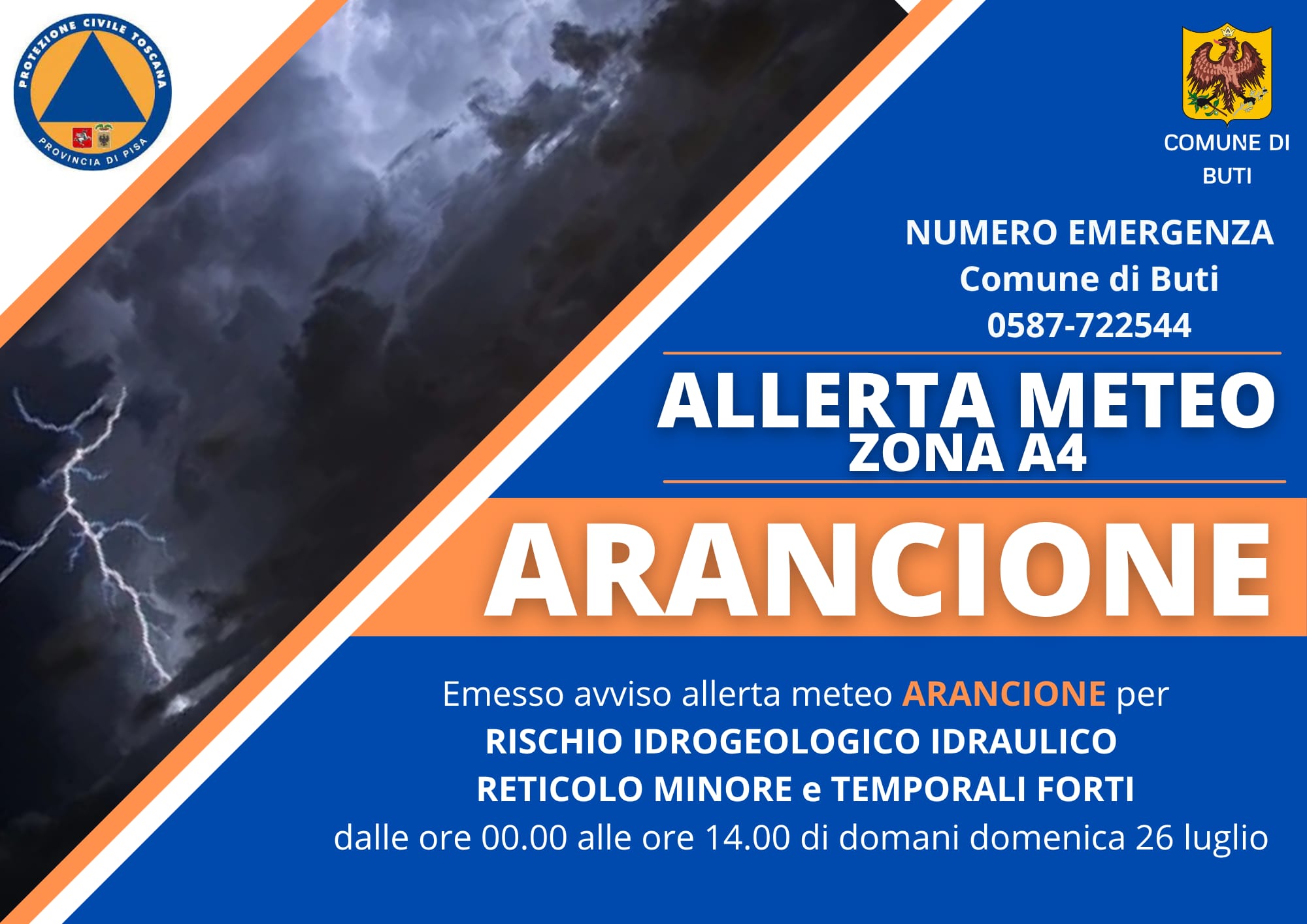 Allerta Meteo Arancione