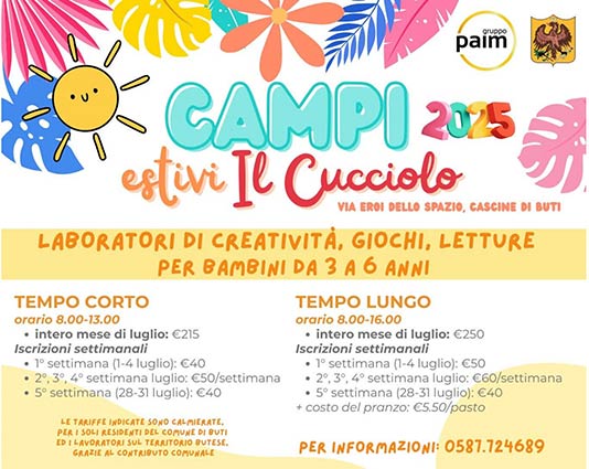 cucciolo campi estivi